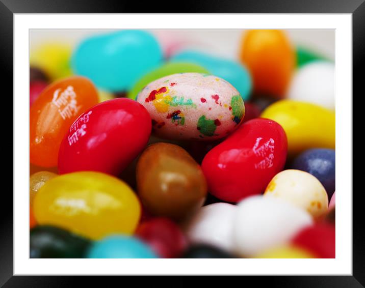 Jelly bean sweeties Framed Mounted Print by David French