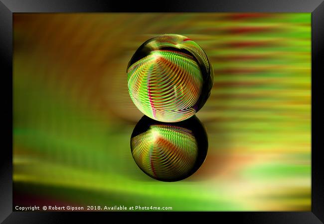 Rolling orb Framed Print by Robert Gipson