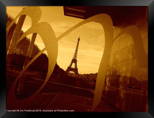 Eiffel Tower in Paris Framed Print by Jonathan Pankhurst