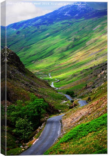 Honister Pass Canvas Print by James Wood