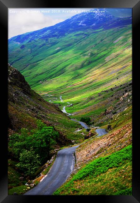 Honister Pass Framed Print by James Wood