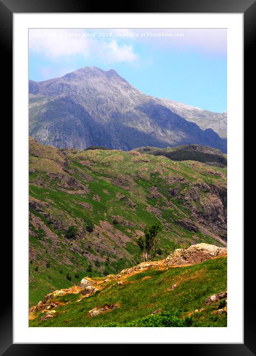 Scafell Pike Framed Mounted Print by James Wood