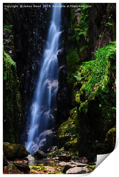 Scale Force waterfall Print by James Wood