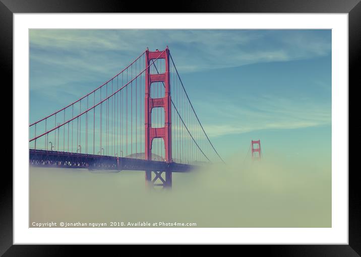 on clouds Framed Mounted Print by jonathan nguyen