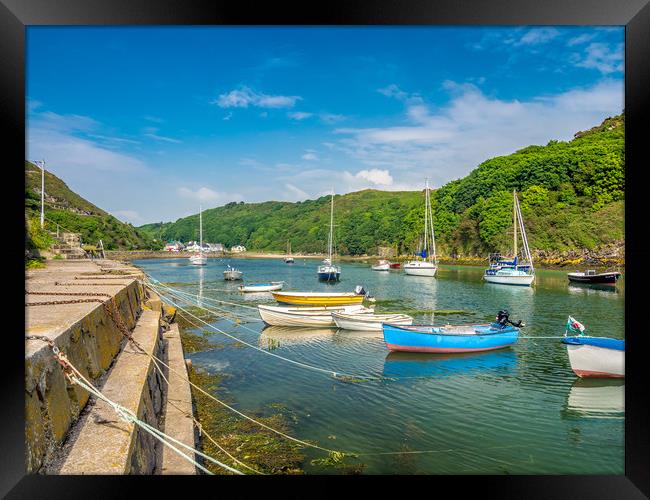 The Boats at Solva, Pembrokeshire. Framed Print by Colin Allen