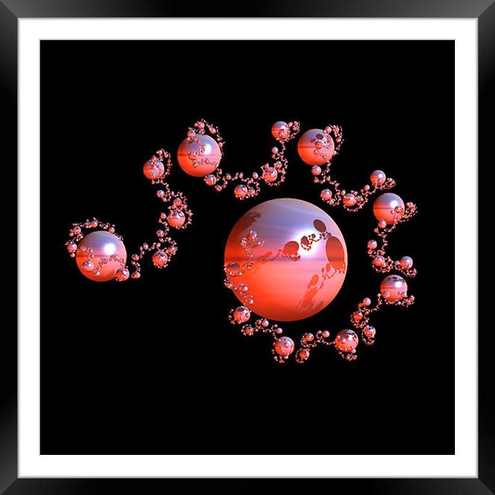 Fractal  Framed Mounted Print by Irene Burdell