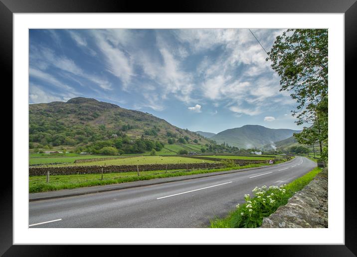 The A592 Windermere to Ullswater Framed Mounted Print by Images of Devon