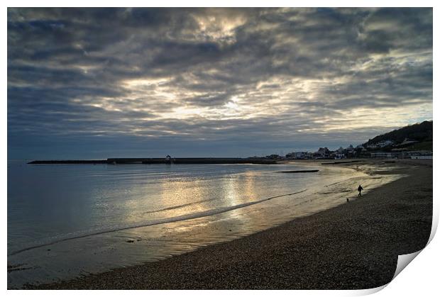 Lyme Regis Sunset                      Print by Darren Galpin
