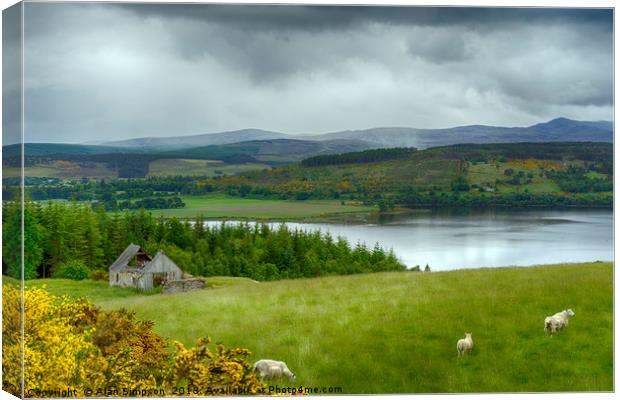 Kyle of Sutherland Canvas Print by Alan Simpson