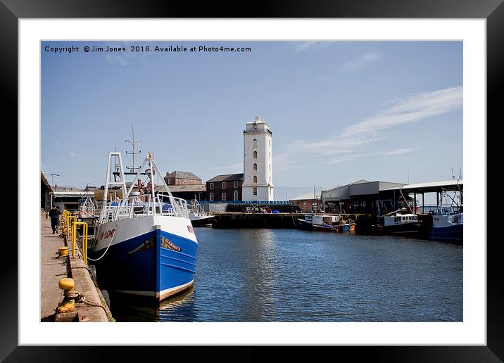 North Shields Fish Quay  Framed Mounted Print by Jim Jones