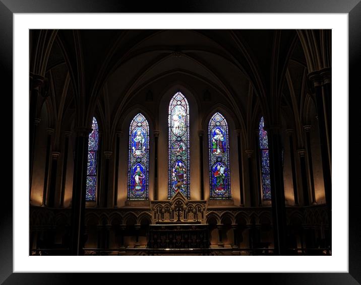 Saint Patricks Cathedral in Dublin Framed Mounted Print by Martine Boer - Reid