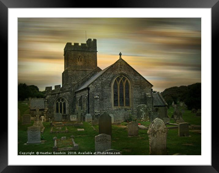 St. Mary's Church - Berrow Framed Mounted Print by Heather Goodwin