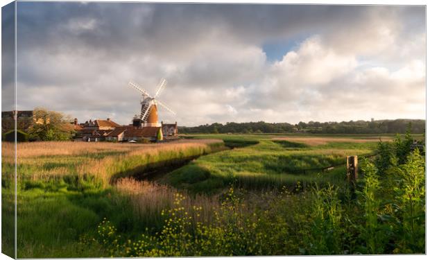 Cley Windmill Canvas Print by David Semmens