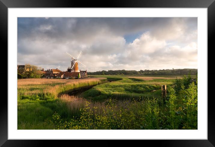 Cley Windmill Framed Mounted Print by David Semmens
