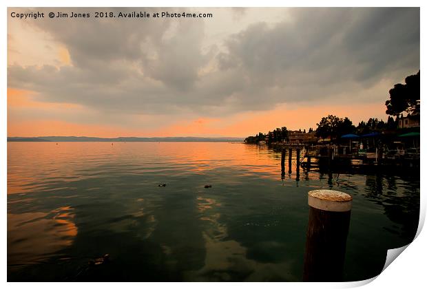 Goodnight Sirmione Print by Jim Jones