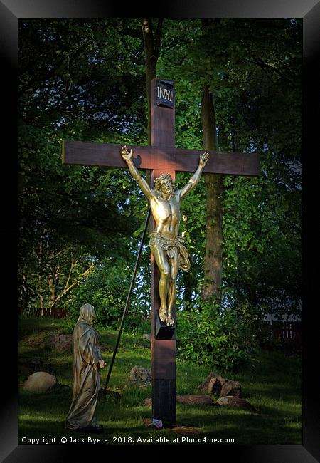 The Crucifixion Framed Print by Jack Byers