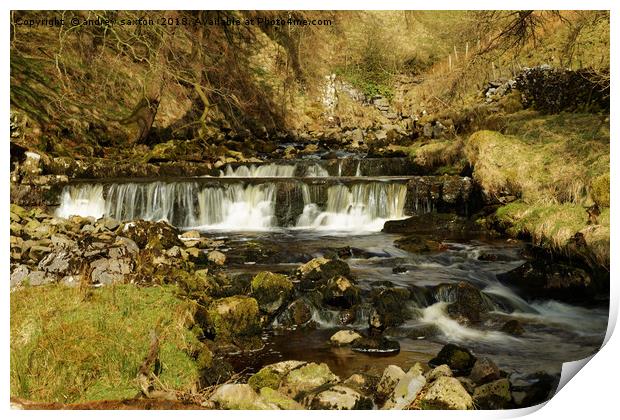 WATERFALL STAGES Print by andrew saxton