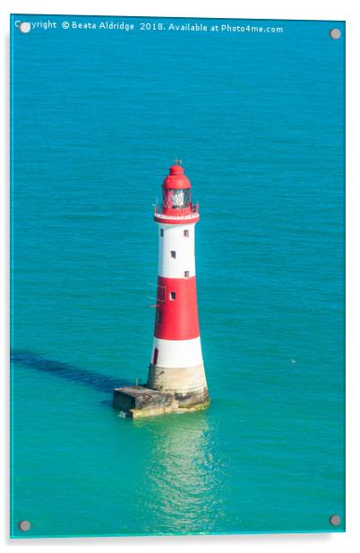Beachy Head lighthouse Acrylic by Beata Aldridge