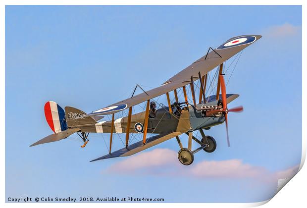 TVAL BE2e-1 reproduction A2943 G-CJZO Print by Colin Smedley