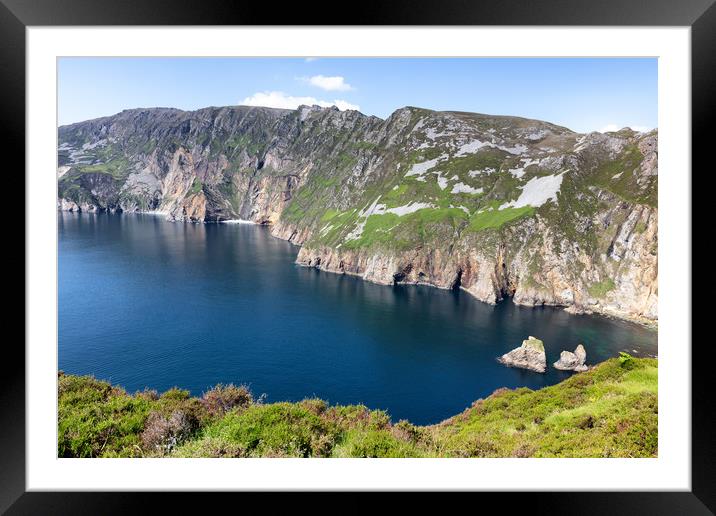 Inlet in Cliffs of Moher  Framed Mounted Print by Thomas Baker