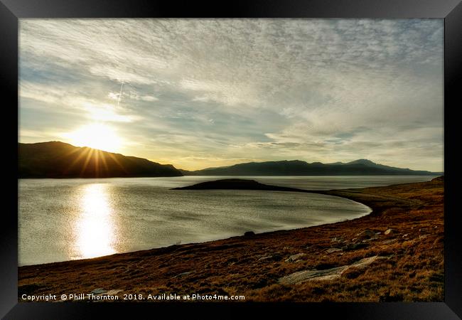 Sunsetting over Portree, Isle of Skye, No.3 Framed Print by Phill Thornton