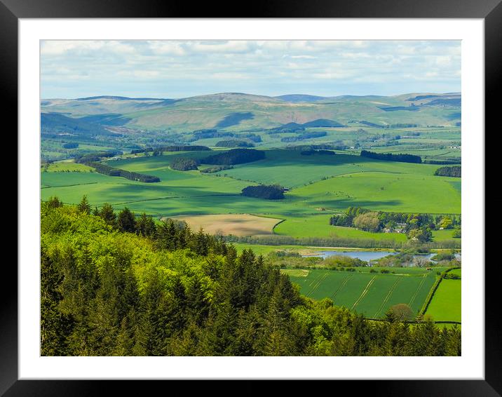 Coquet Valley Framed Mounted Print by John Ellis