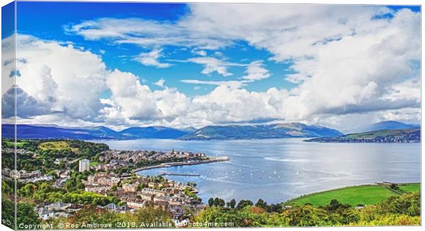 Breathtaking Vista from Lyle Hill Canvas Print by Ros Ambrose