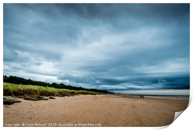 Alnmouth Beach. Print by Colin Metcalf