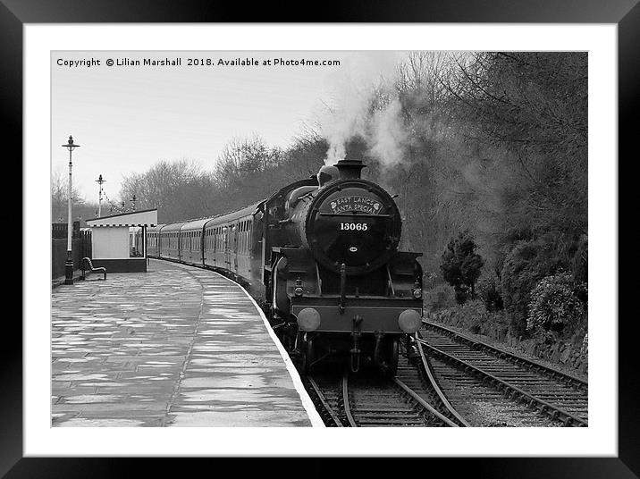East Lancs Santa Special.  Framed Mounted Print by Lilian Marshall