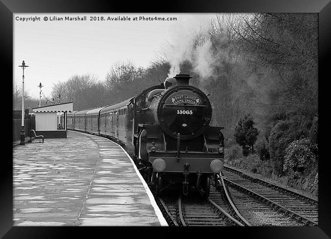 East Lancs Santa Special.  Framed Print by Lilian Marshall