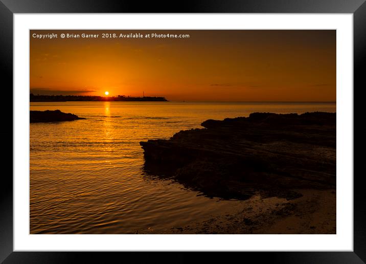Spanish Sunrise Framed Mounted Print by Brian Garner