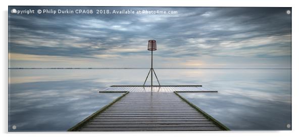 Panoramic Lytham Jetty Cloudscape  Acrylic by Phil Durkin DPAGB BPE4