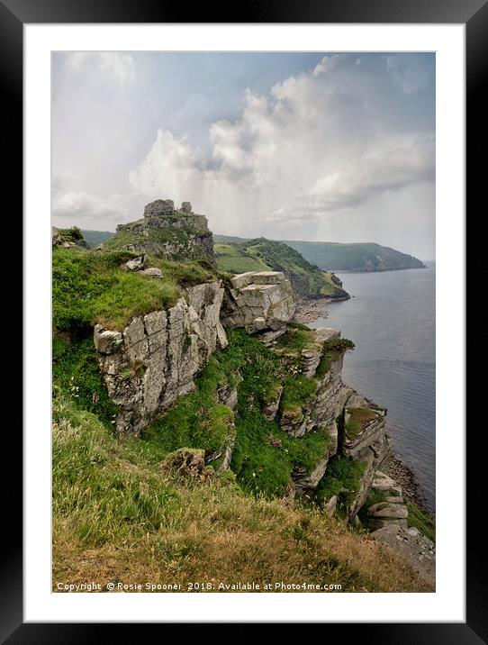 Valley of the Rocks at in North Devon near Lynton Framed Mounted Print by Rosie Spooner