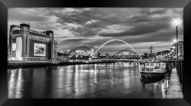 Night on the Quayside Framed Print by Naylor's Photography