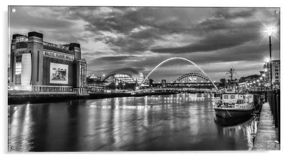 Night on the Quayside Acrylic by Naylor's Photography
