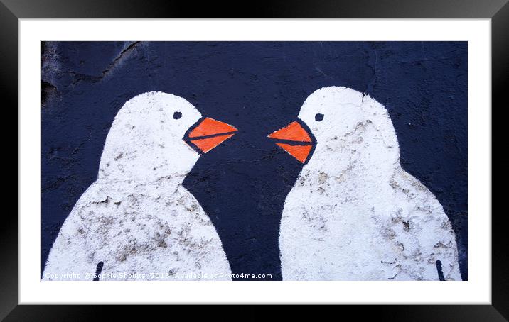 Lovebirds, Berlin Framed Mounted Print by Sophie Shoults