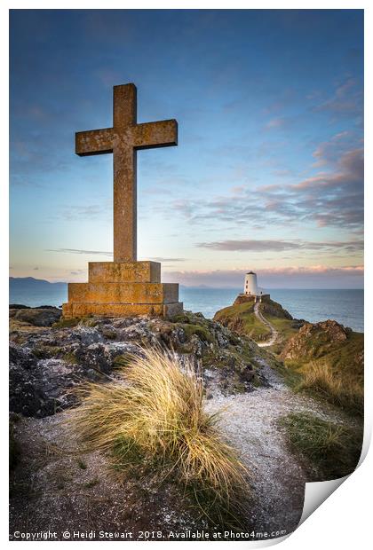 Llanddwyn Island on Anglesey Print by Heidi Stewart
