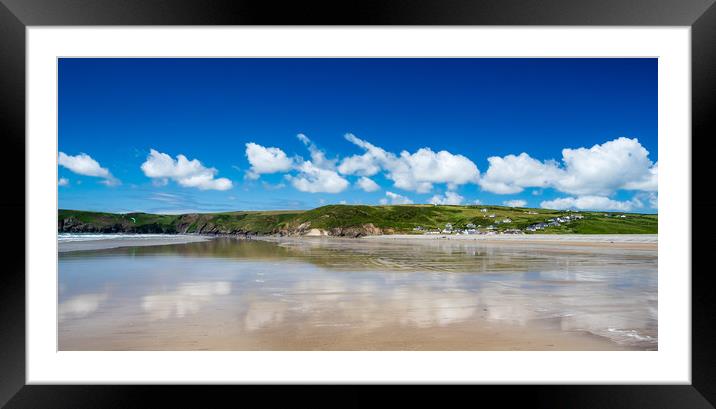 Summer at Newgale Framed Mounted Print by Colin Allen