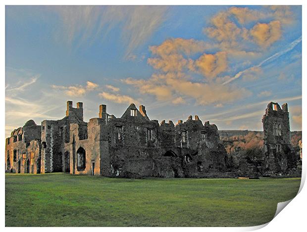 Neath Abbey, South Wales. Print by paulette hurley