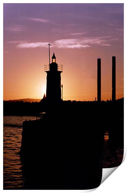 Lighthouse Sunset Print by Mark Malaczynski