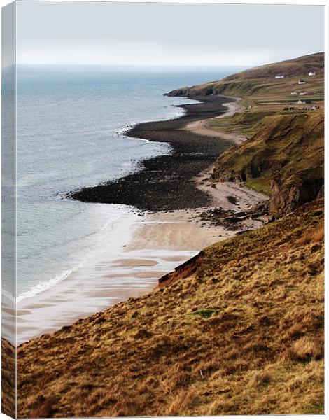 Coastline Beyond Gairloch, North-West of Scotland Canvas Print by Jacqi Elmslie