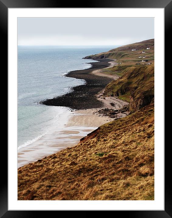 Coastline Beyond Gairloch, North-West of Scotland Framed Mounted Print by Jacqi Elmslie