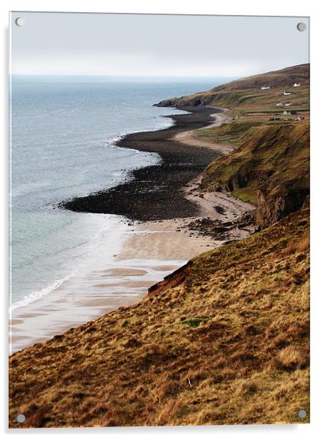 Coastline Beyond Gairloch, North-West of Scotland Acrylic by Jacqi Elmslie