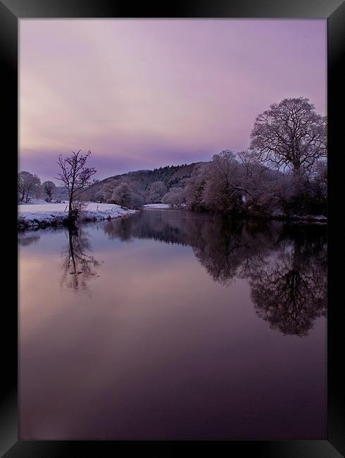 Along The Teifi Framed Print by Mark Robson