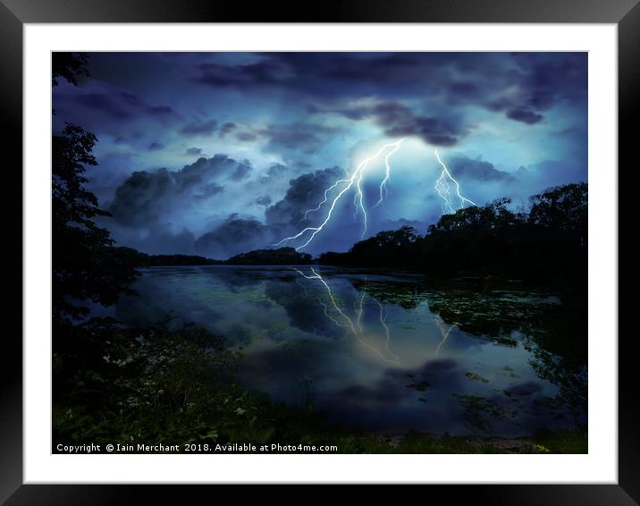 Swithland Storm Framed Mounted Print by Iain Merchant