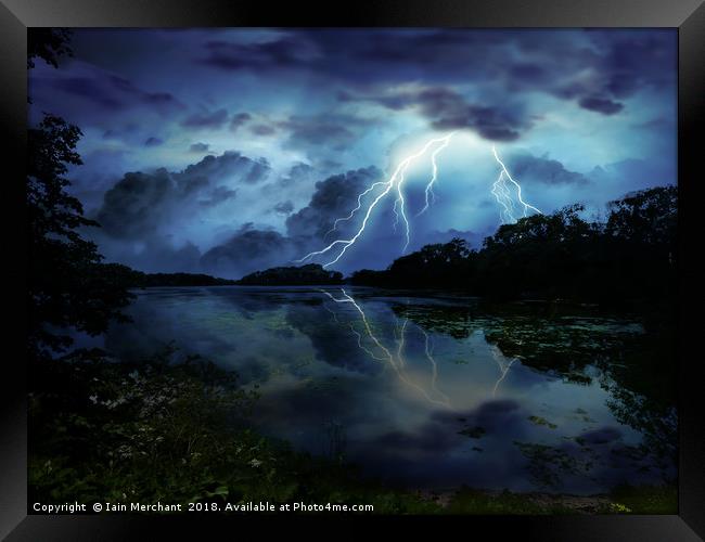 Swithland Storm Framed Print by Iain Merchant
