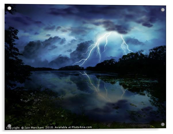Swithland Storm Acrylic by Iain Merchant