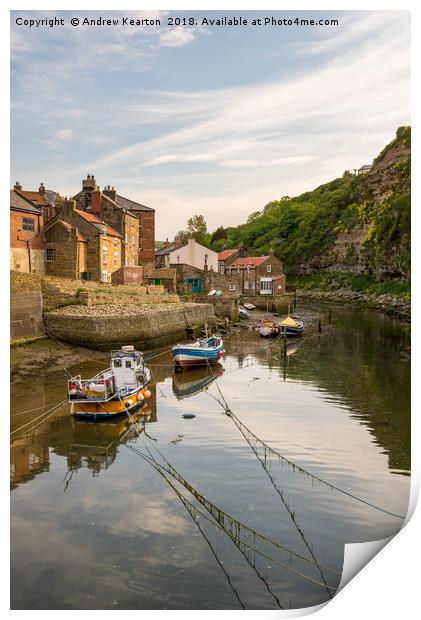 Staithes Beck, North Yorkshire Print by Andrew Kearton