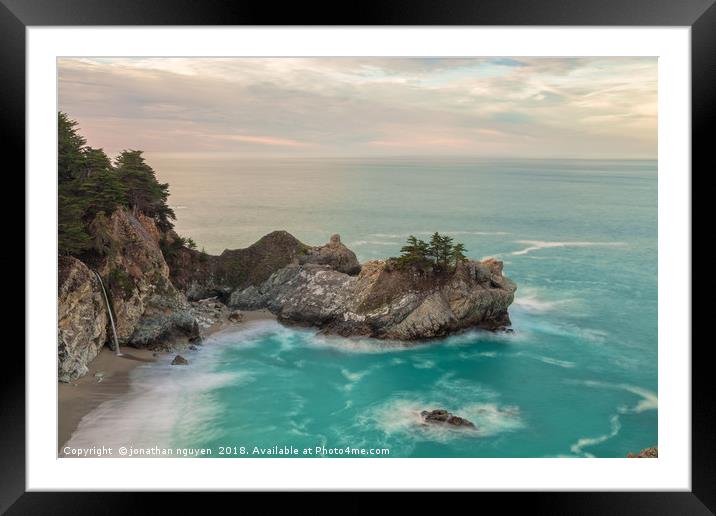 Mcway Falls Framed Mounted Print by jonathan nguyen