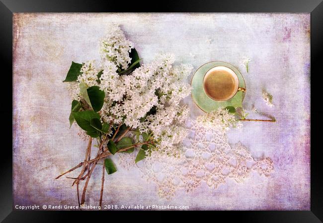 Coffee and Spring Framed Print by Randi Grace Nilsberg